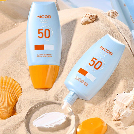 Protector Solar SPF 50 – Hidratante, No Graso y Acabado Transparente