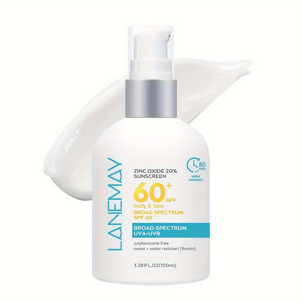 Protector Solar en Crema SPF 60 – Hipoalergénico y Resistente al Agua