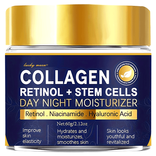 Crema Hidratante Día & Noche – Colágeno, Retinol y Células Madre